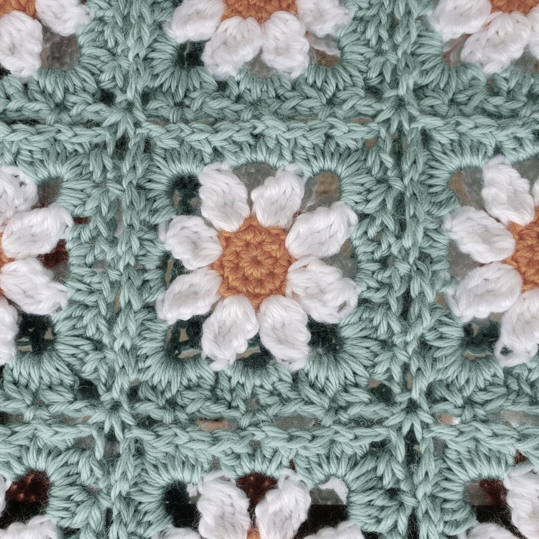 Daisy Squares Throw Wander Kit Wander Pattern Kit FurlsCrochet
