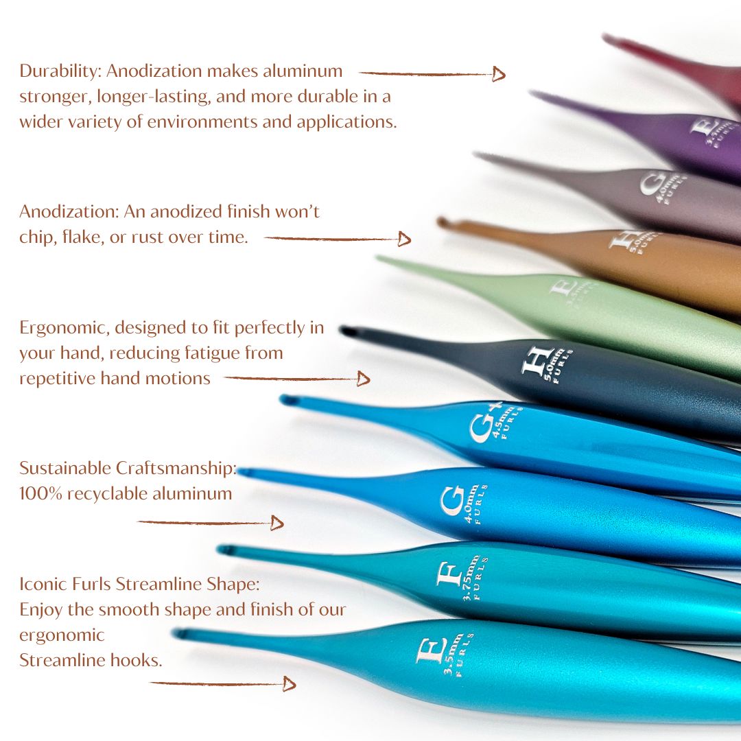 Streamline Metal Color Singles Metal Streamline FurlsCrochet