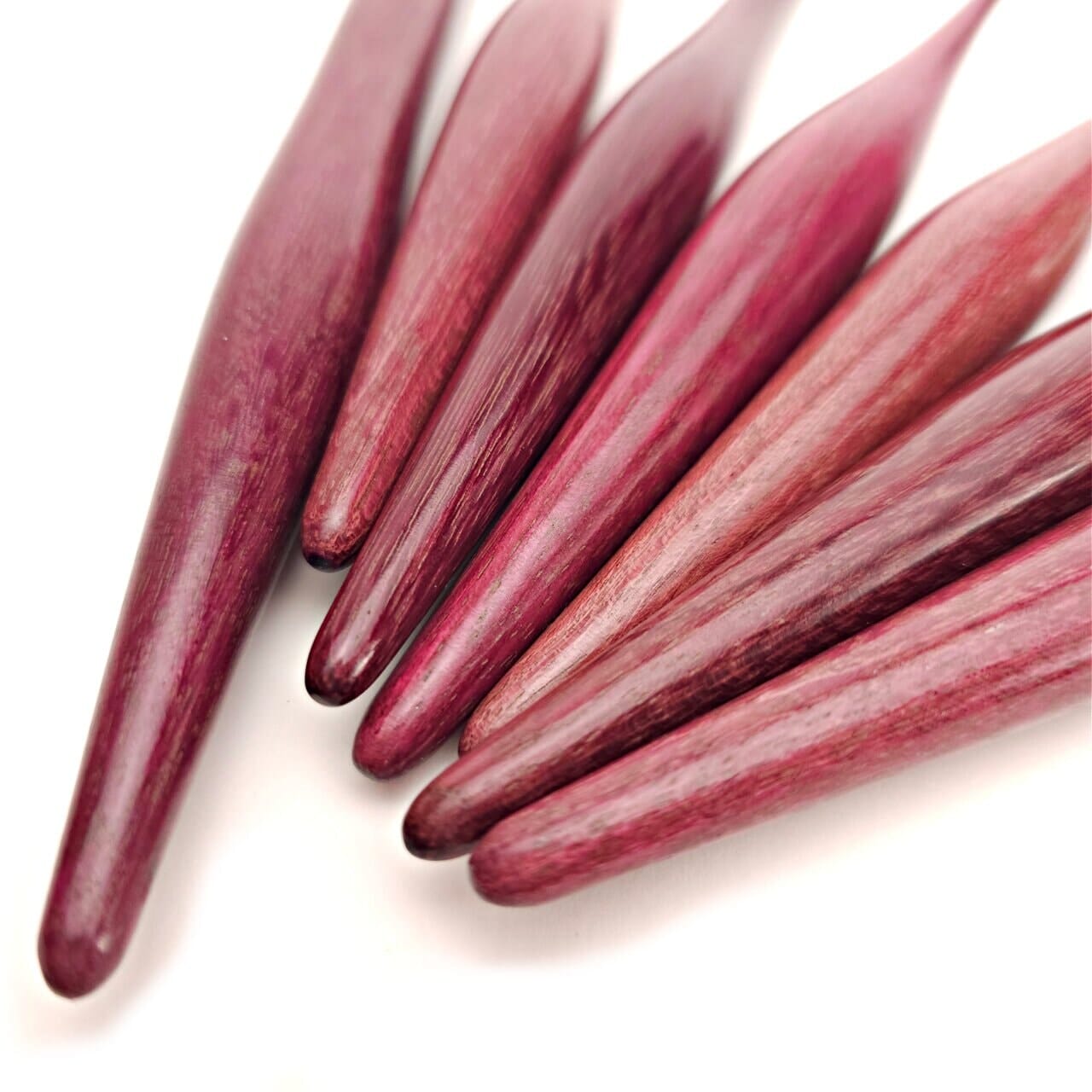 Purpleheart Streamline Wood Crochet Hooks Wood Streamline FurlsCrochet