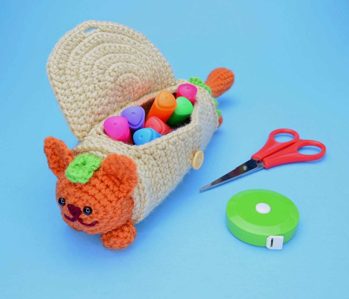 Free Amigurumi Pattern: Kitty Burrito Pouch