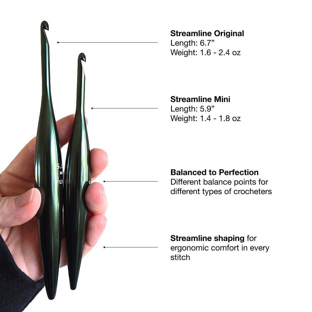 Hemlock Streamline® Metal Crochet Hooks Streamline Metal FurlsCrochet 