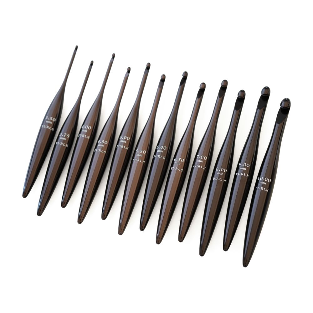 Espresso Streamline® Metal Crochet Hooks Streamline Metal FurlsCrochet 
