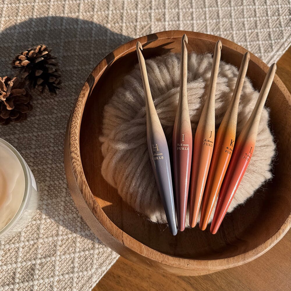 Autumn Fade Streamline® Wood Crochet Hooks Streamline Wood FurlsCrochet 