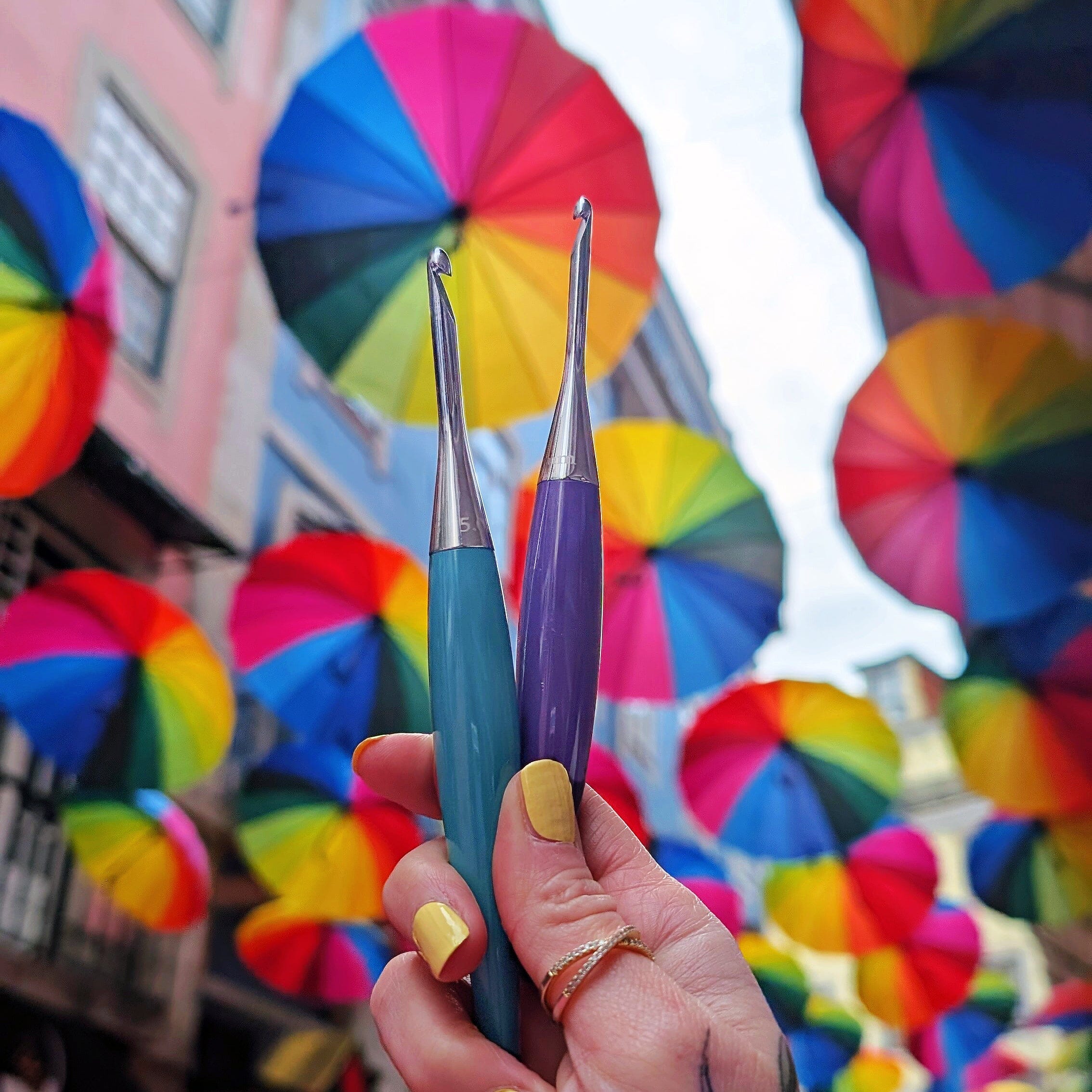 Odyssey® II Crochet Hook in Aubergine Odyssey II FurlsCrochet 