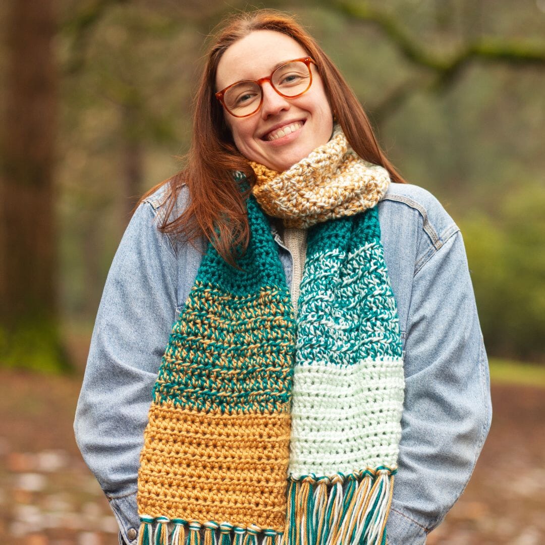 Scrappy Girl Scarf Wander Kit FurlsCrochet 