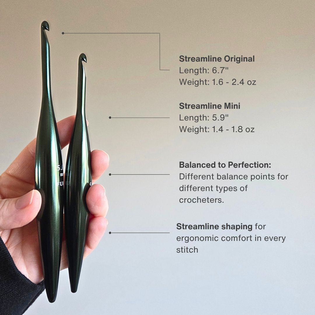 Hemlock Streamline® Metal Crochet Hooks Streamline Metal FurlsCrochet 